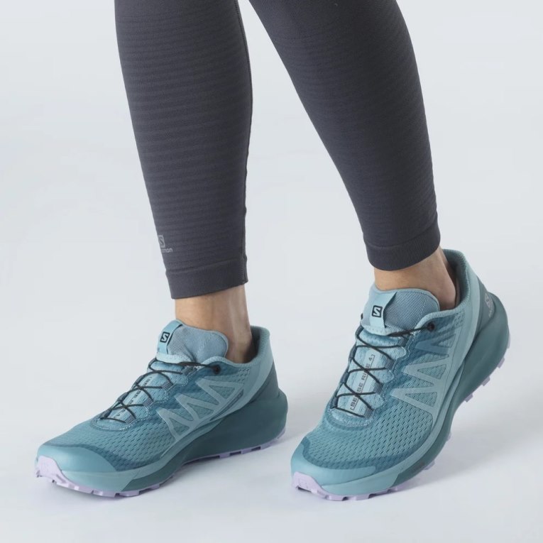 Salomon Sense Ride 4 Women's Trail Running Shoes Turquoise | CA 64B85